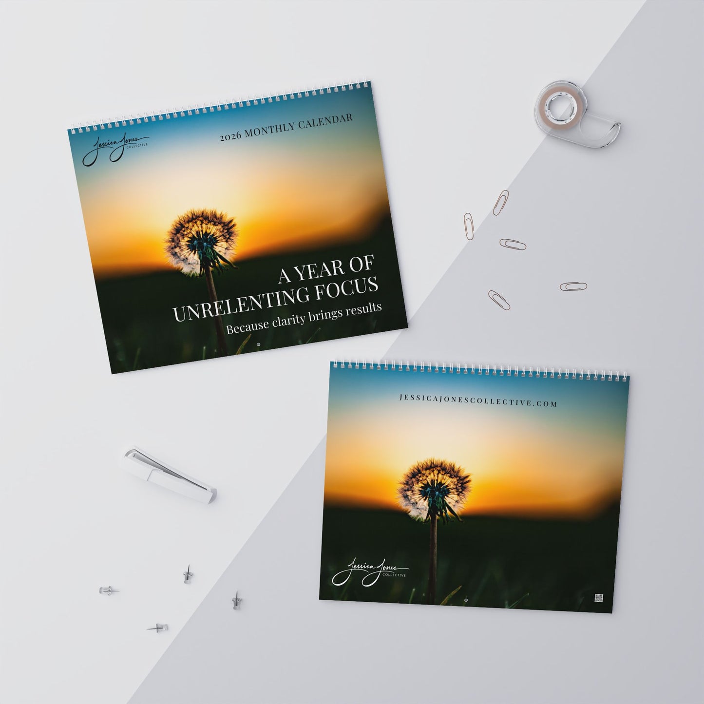 2026 Unrelenting Focus Wall Calendar