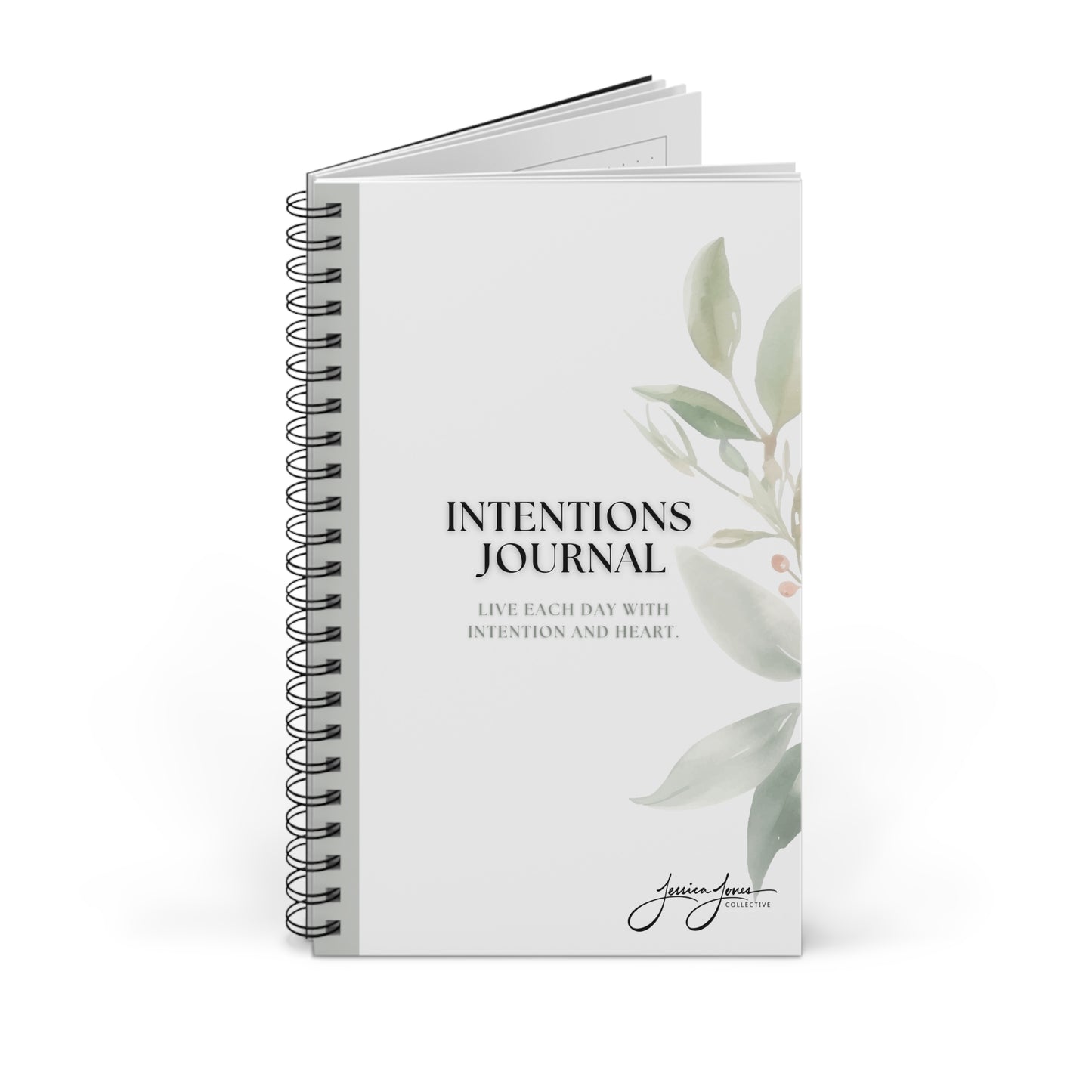 Intentions Spiral Bound Journal 8x5"