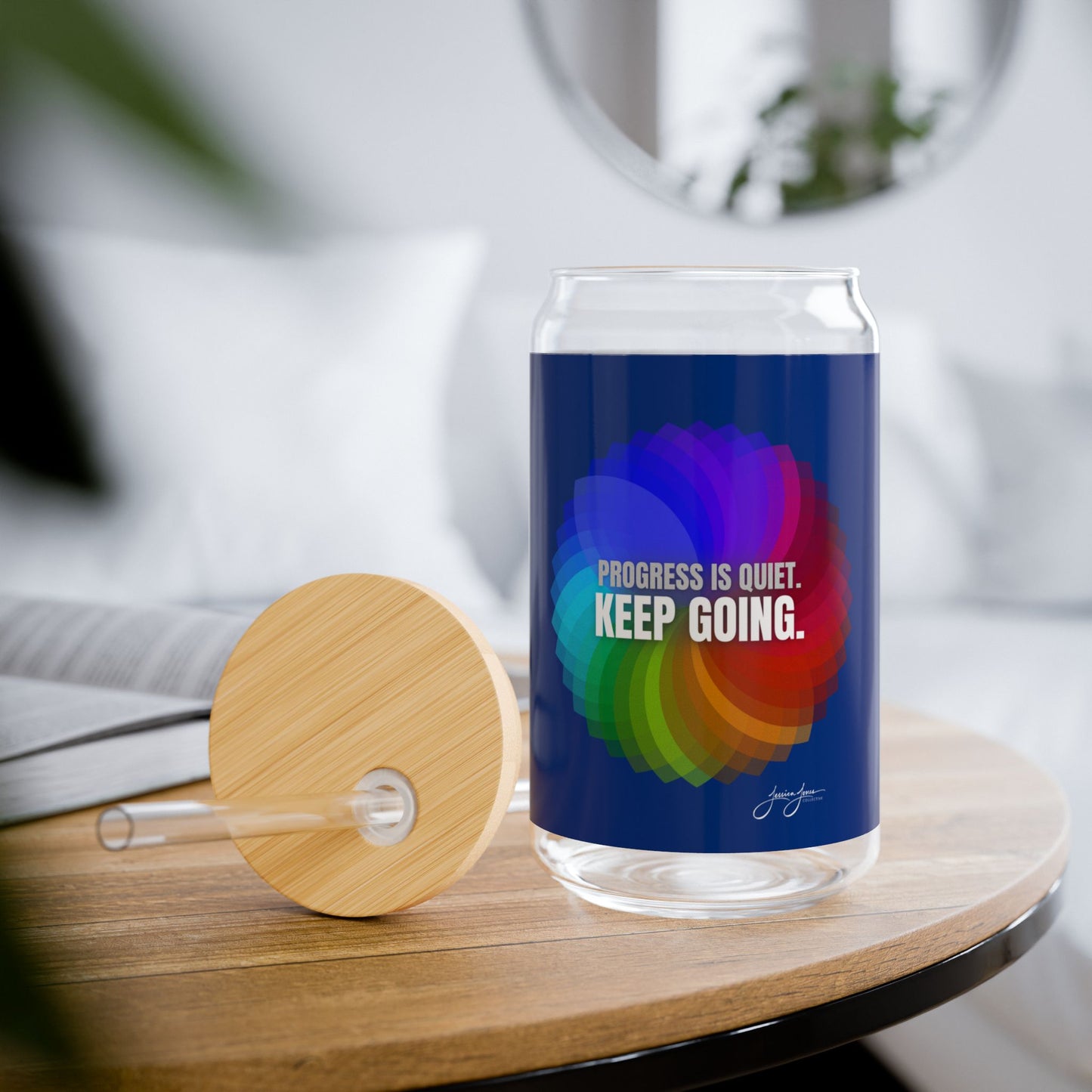 Keep Going Sipper Glass, 16oz