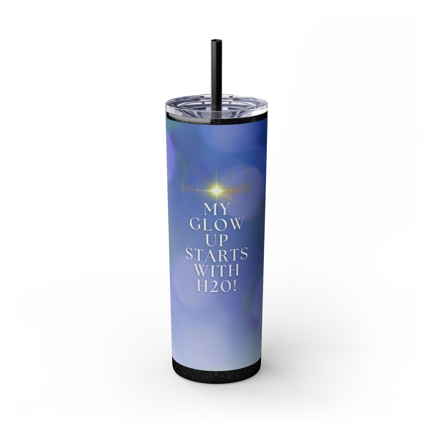 "Glow Up" Skinny Matte Tumbler, 20oz
