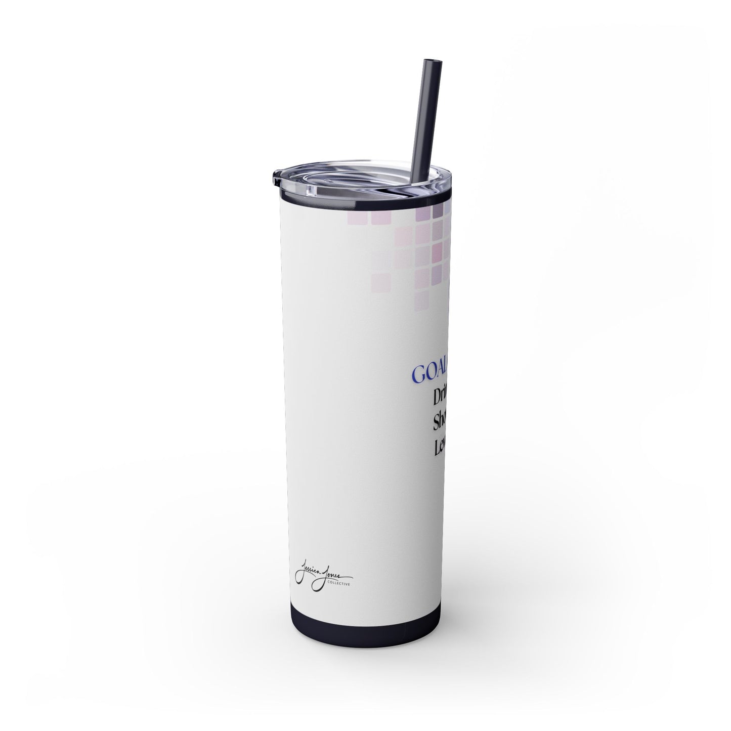 "Goal Getter" Skinny Matte Tumbler, 20oz