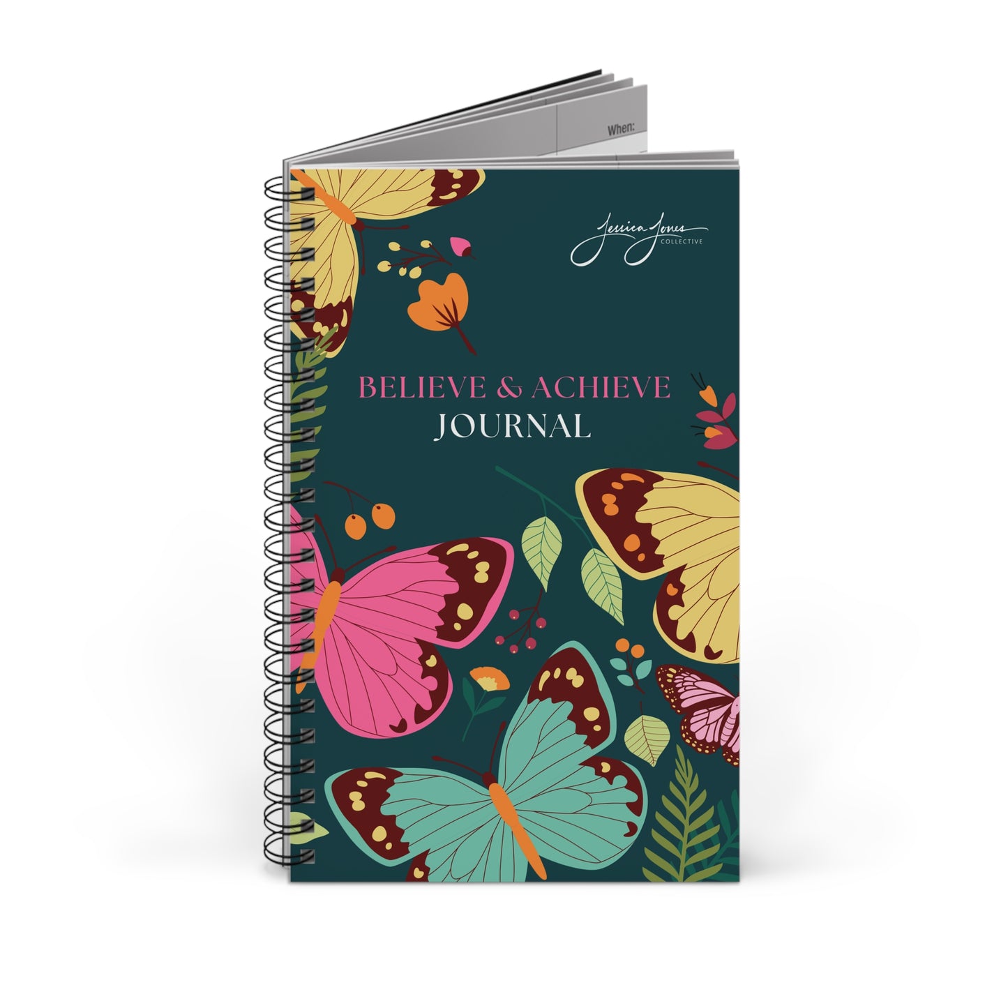 Believe and Achieve Spiral Bound Journal 8x5"