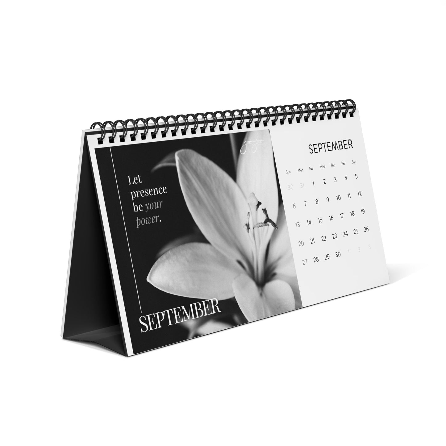 2026 Quiet Power Desktop Calendar