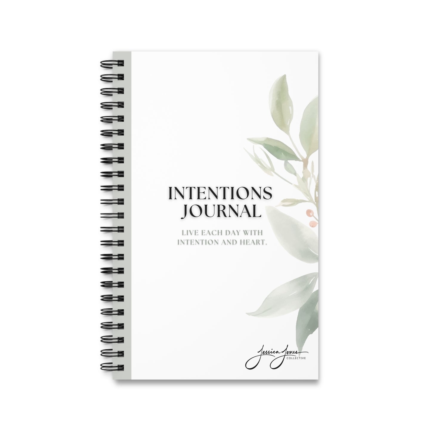 Intentions Spiral Bound Journal 8x5"