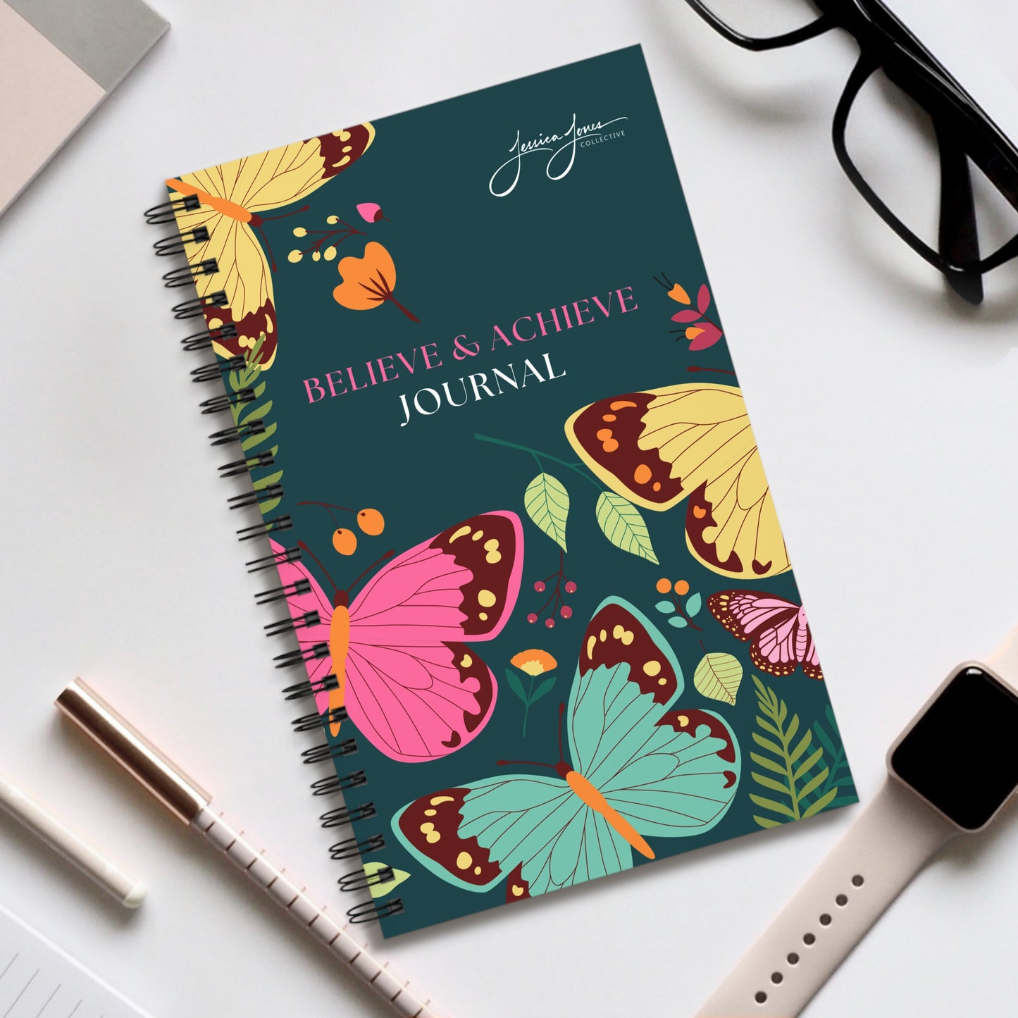 Believe and Achieve Spiral Bound Journal 8x5"