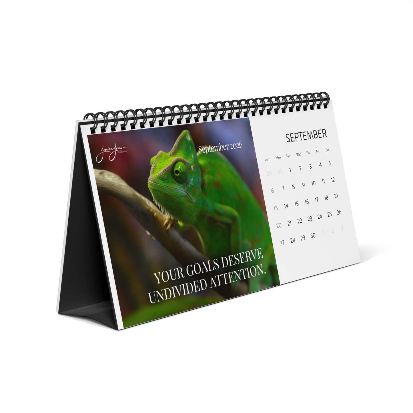 2026 Unrelenting Focus Desktop Calendar