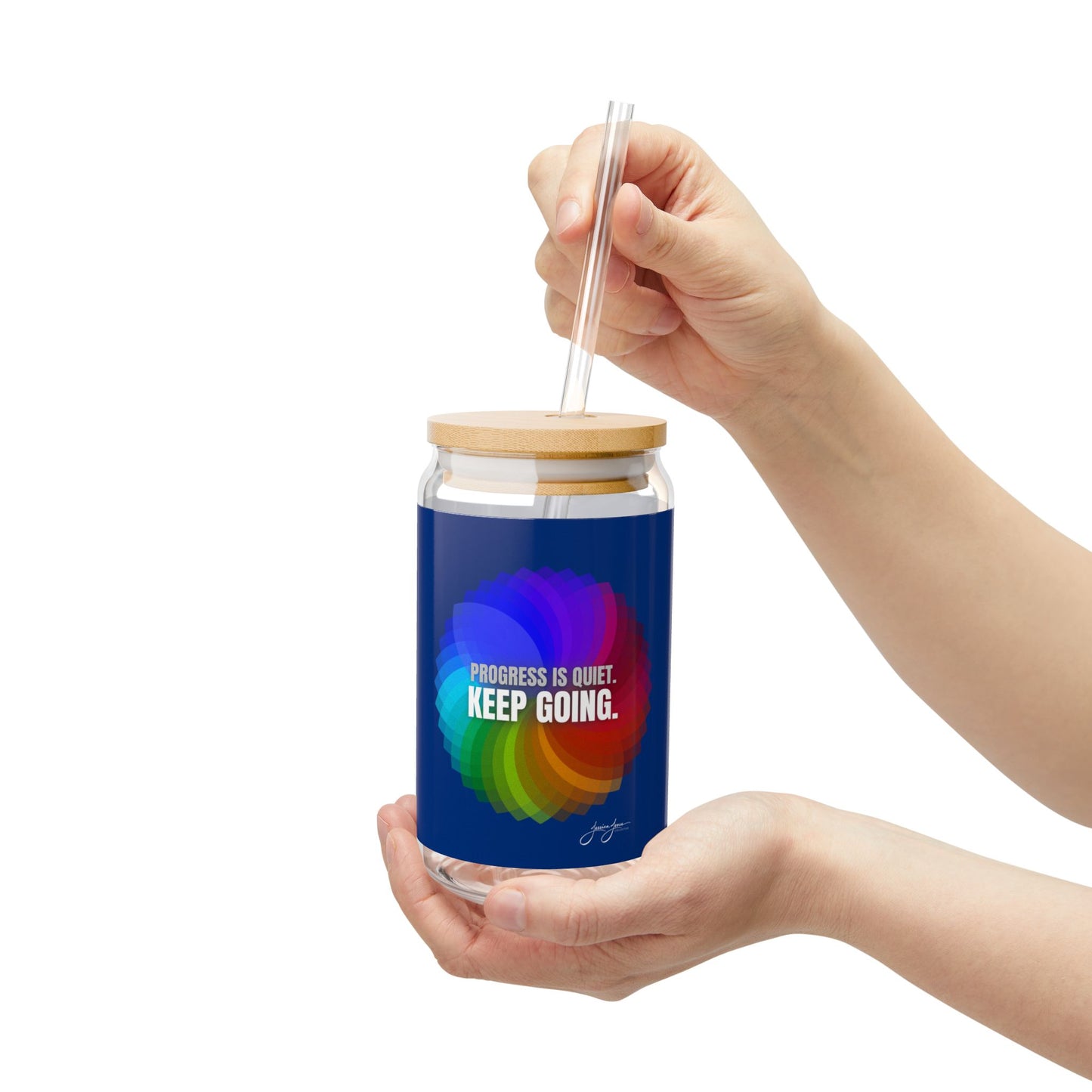 Keep Going Sipper Glass, 16oz