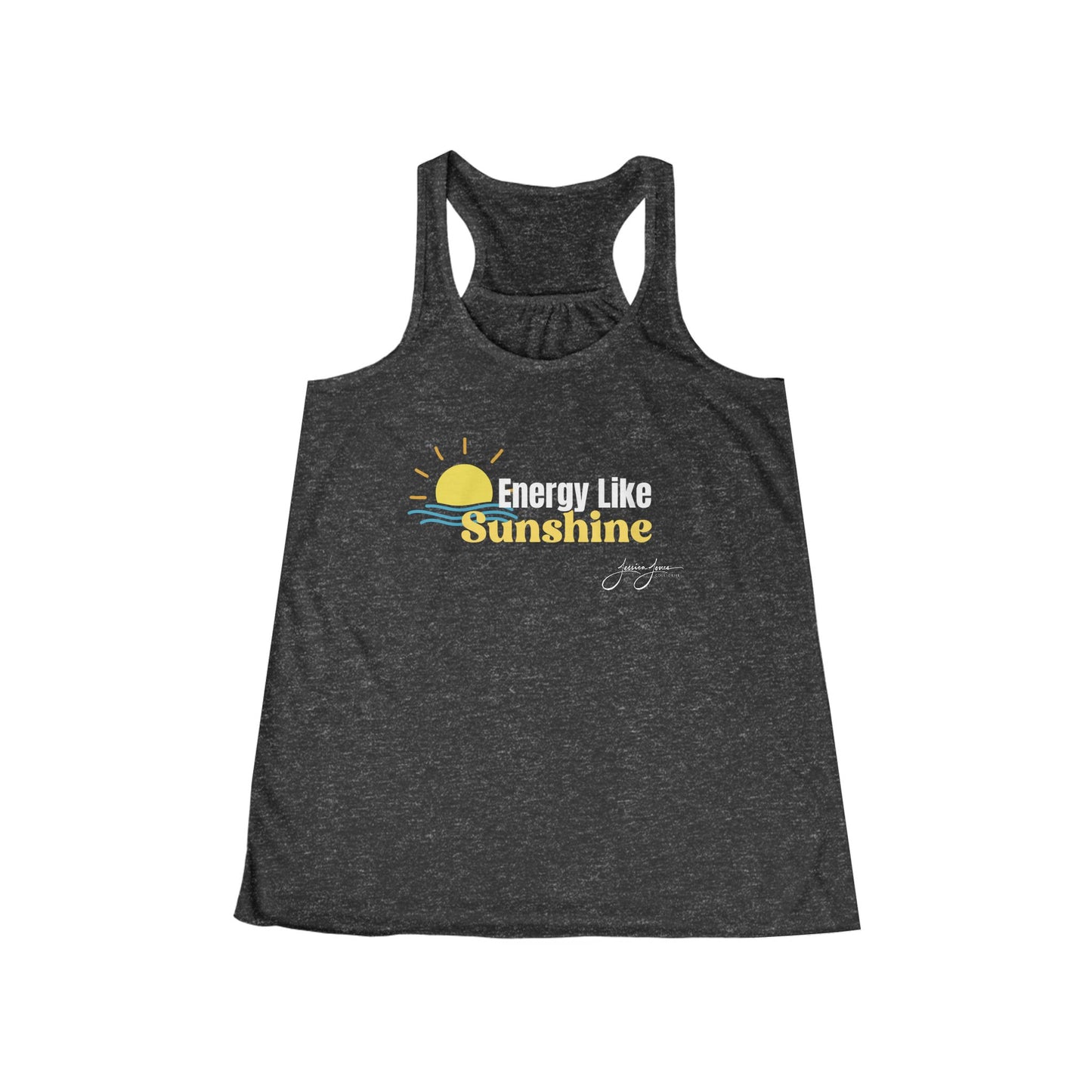 Energy Like Sunshine Women's Flowy Racerback Tank