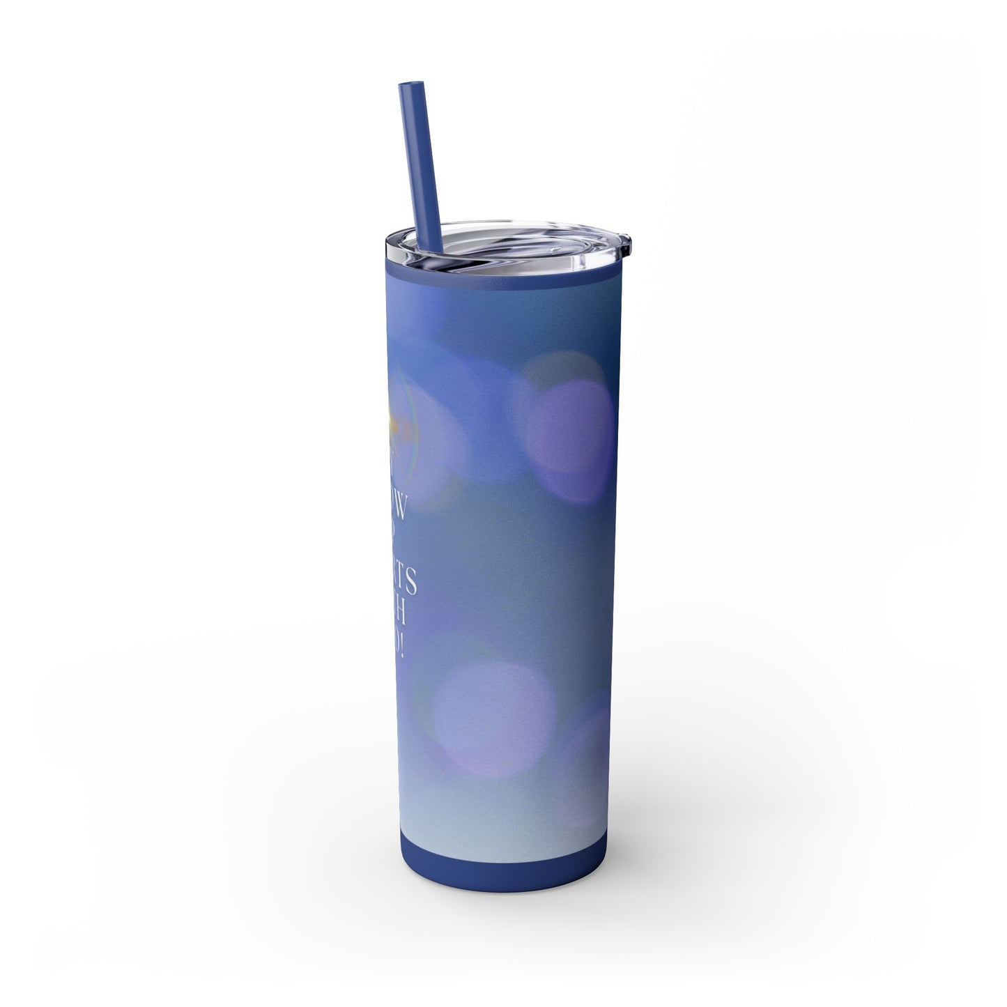 "Glow Up" Skinny Matte Tumbler, 20oz