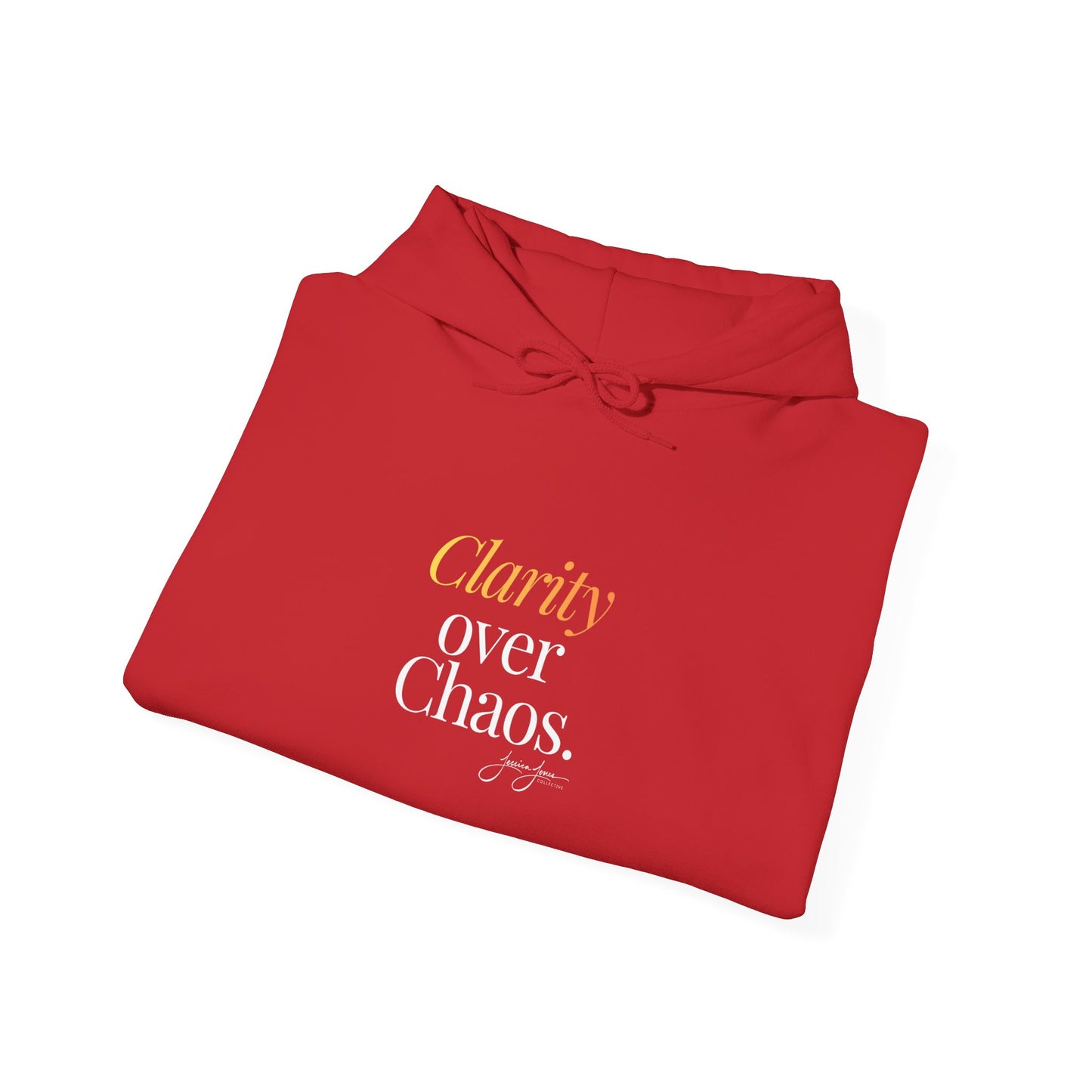 'Clarity Over Chaos' Hoodie_Gold Gradient