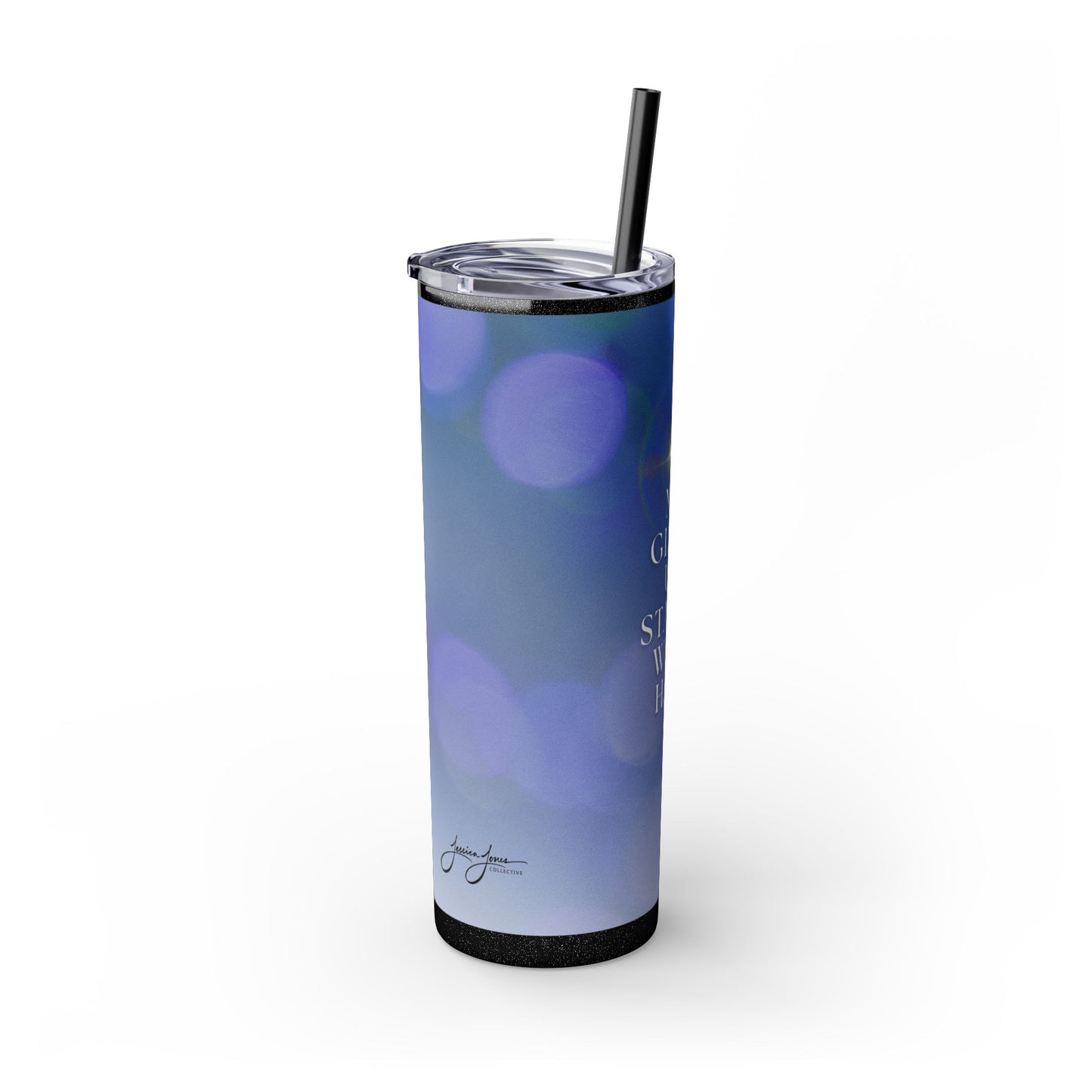 "Glow Up" Skinny Matte Tumbler, 20oz