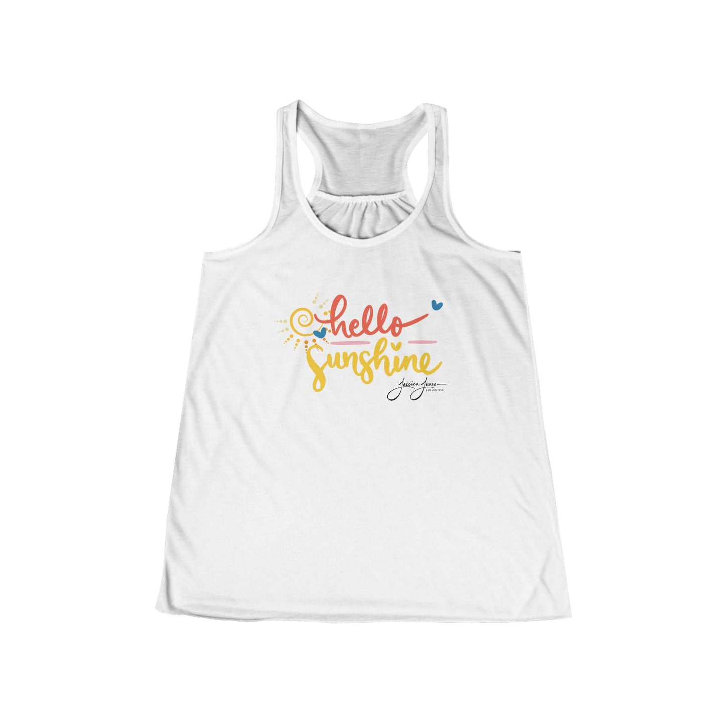 Hello Sunshine Women's Flowy Racerback Tank