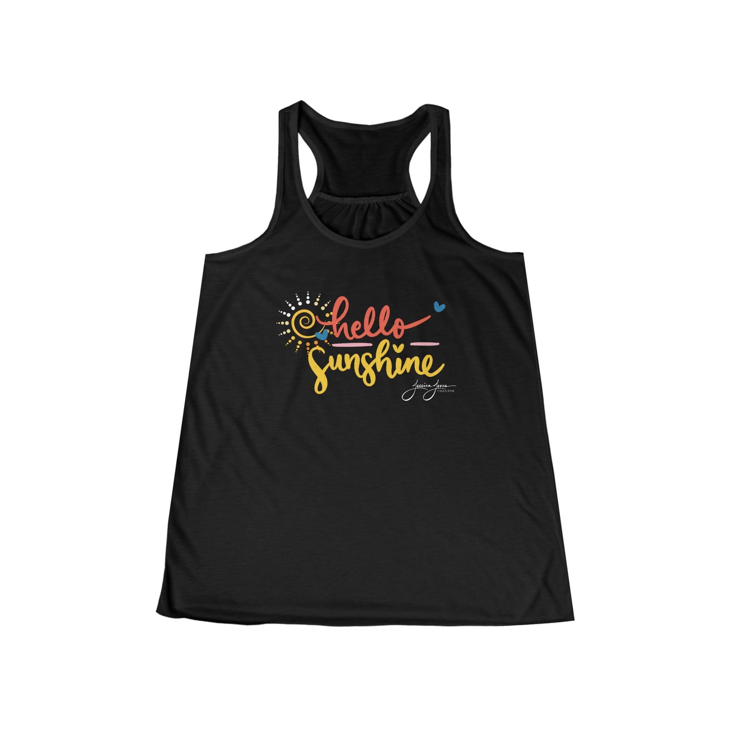 Hello Sunshine Women's Flowy Racerback Tank