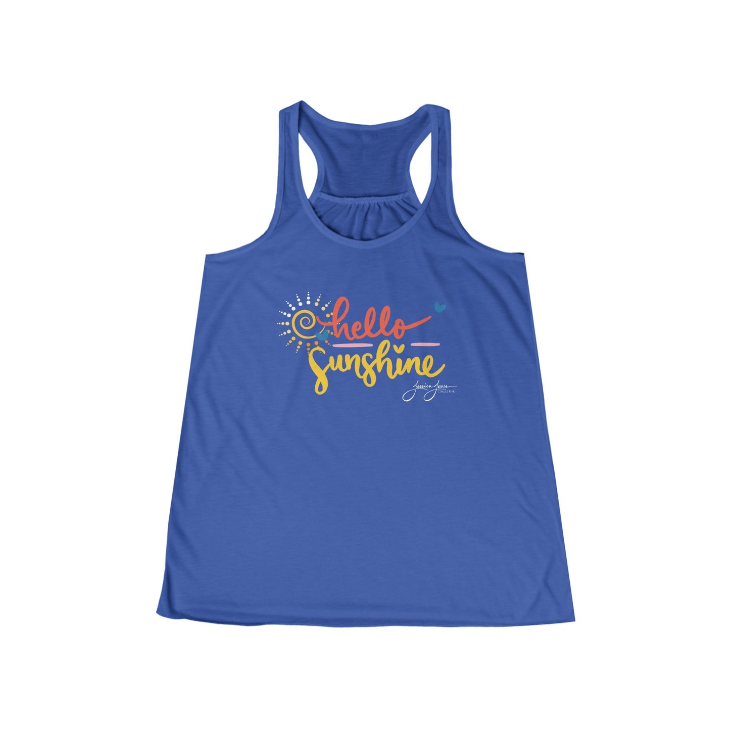 Hello Sunshine Women's Flowy Racerback Tank