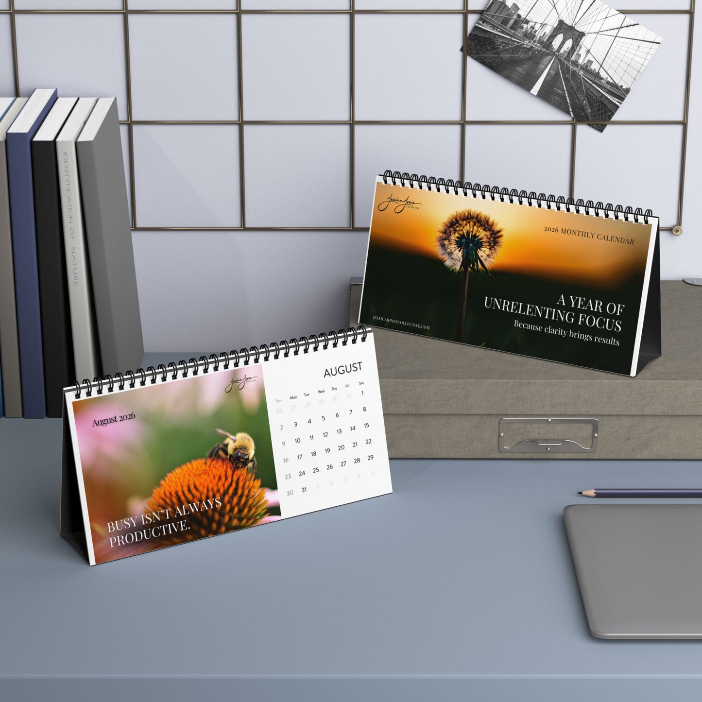 2026 Unrelenting Focus Desktop Calendar