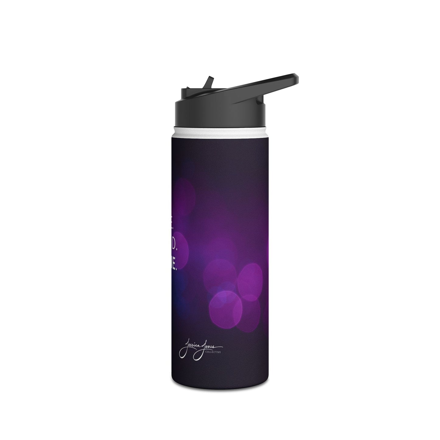 Rise. Grind. Shine. Stainless Steel Water Bottle