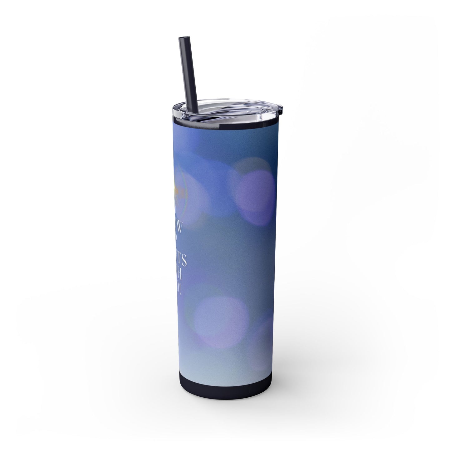"Glow Up" Skinny Matte Tumbler, 20oz