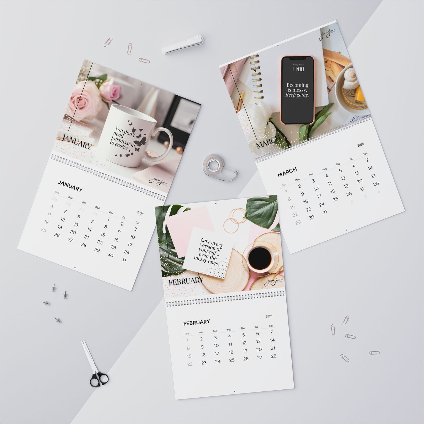 2026 Becoming Wall Calendar