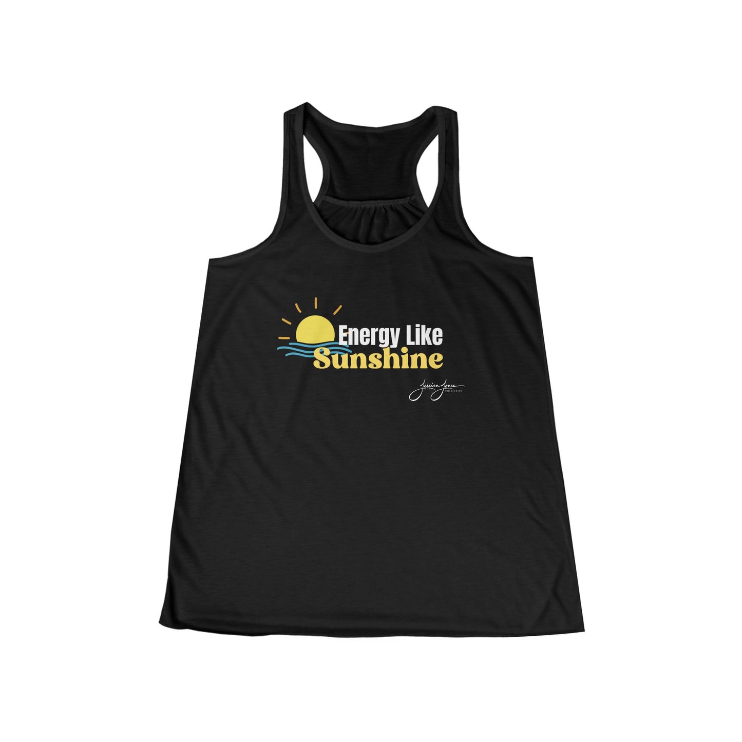 Energy Like Sunshine Women's Flowy Racerback Tank