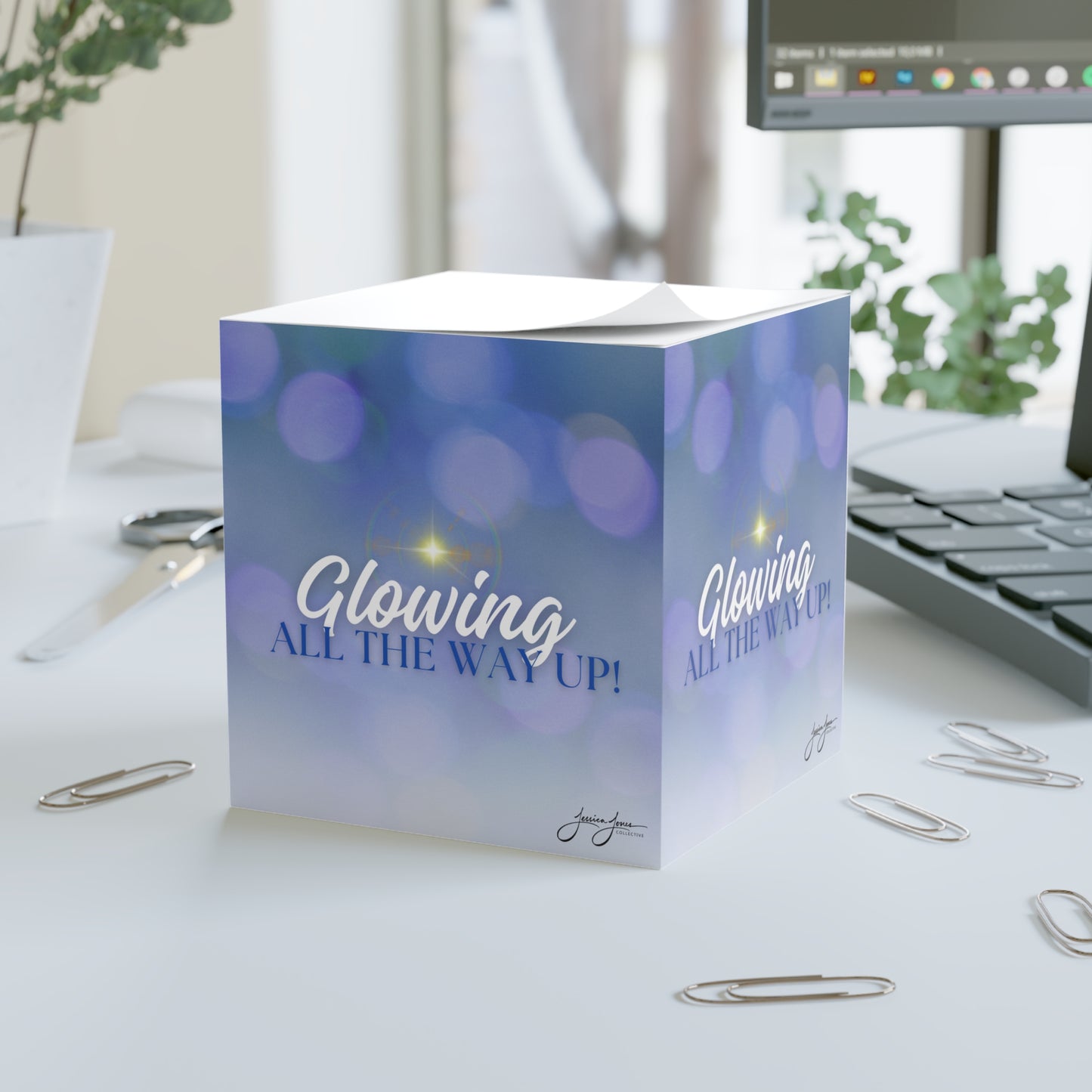Glowing All the Way Up Sticky Notes