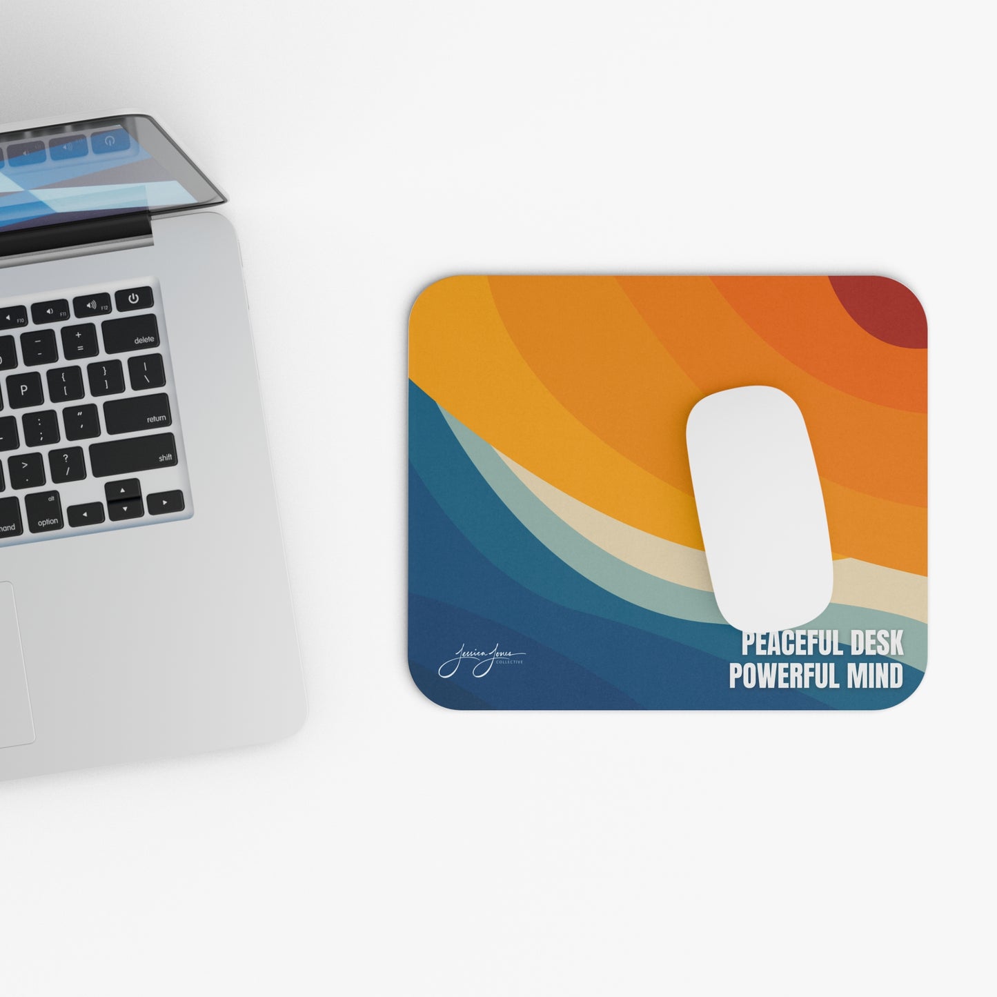 Peaceful Desk Powerful Mind Mouse Pad