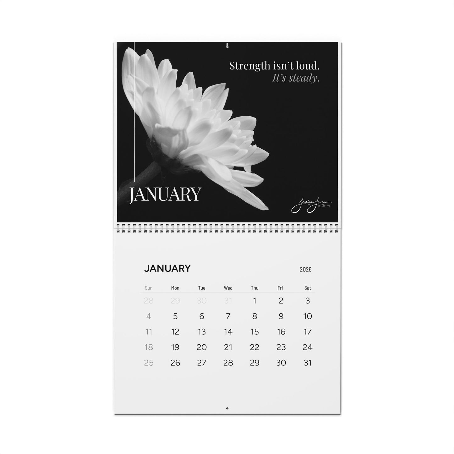2026 Quiet Power Wall Calendar