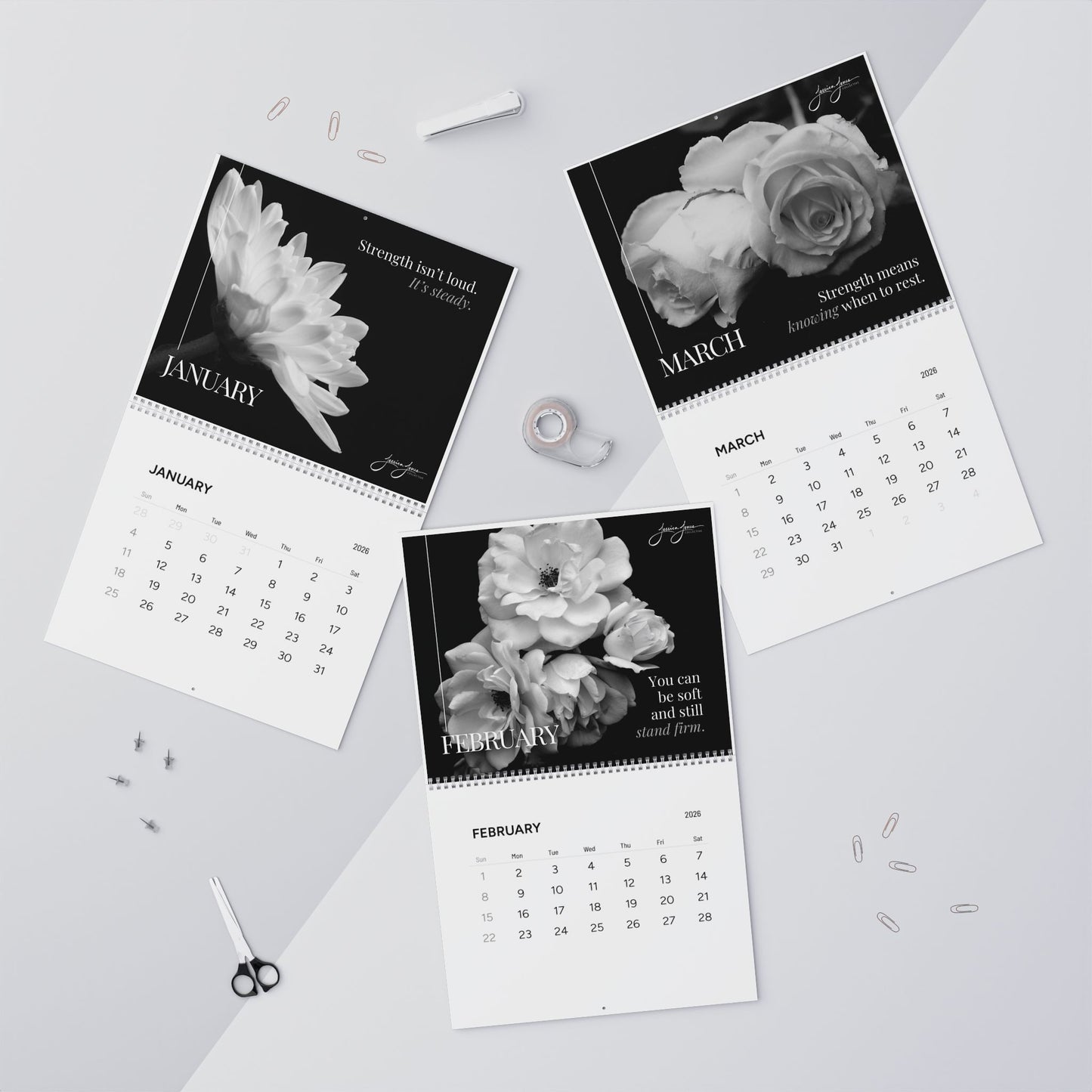 2026 Quiet Power Wall Calendar