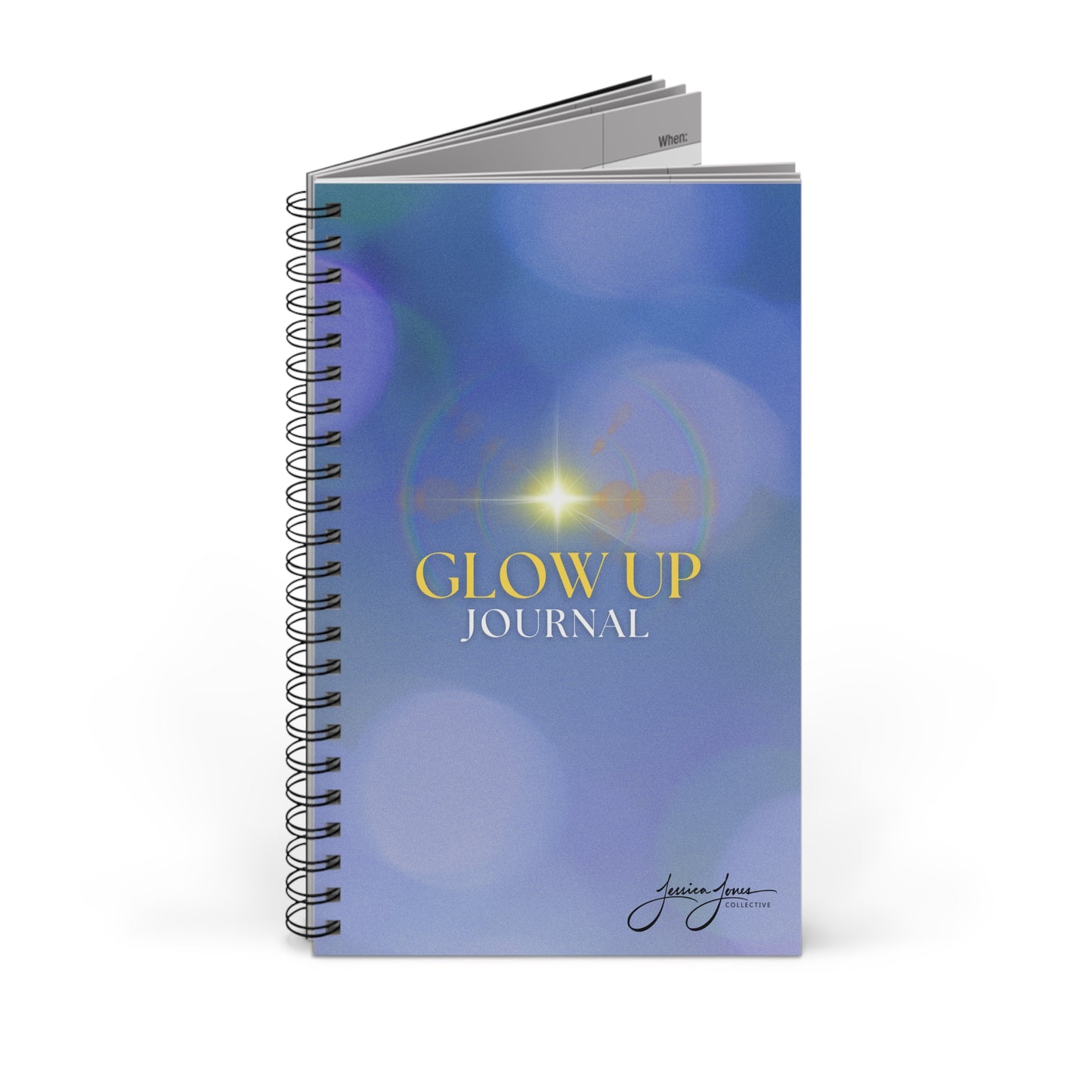 Glow Up Spiral Bound Journal 8x5"