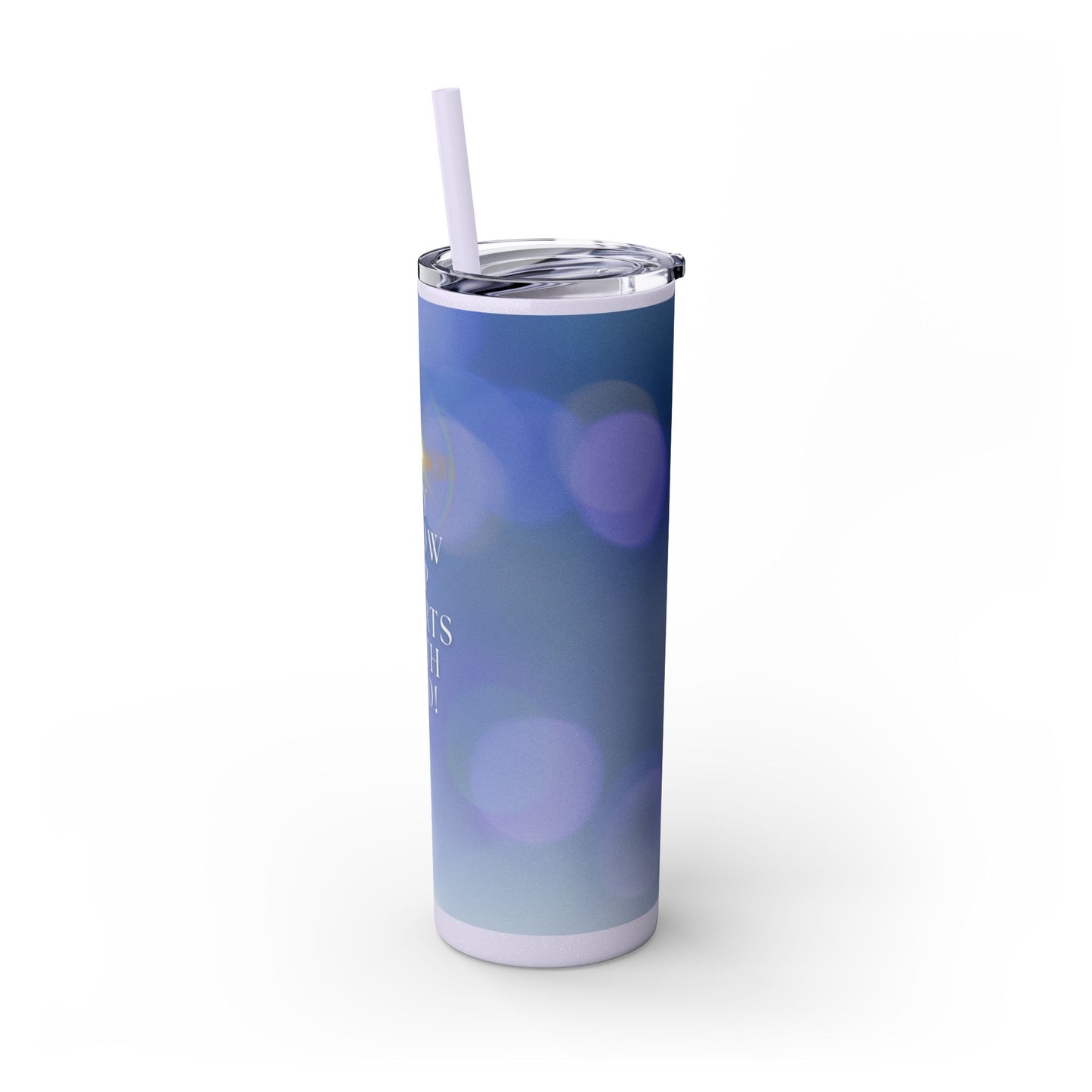 "Glow Up" Skinny Matte Tumbler, 20oz