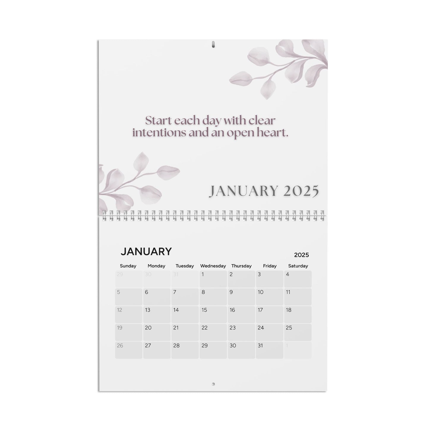 2025 Live with Intention Wall Calendar