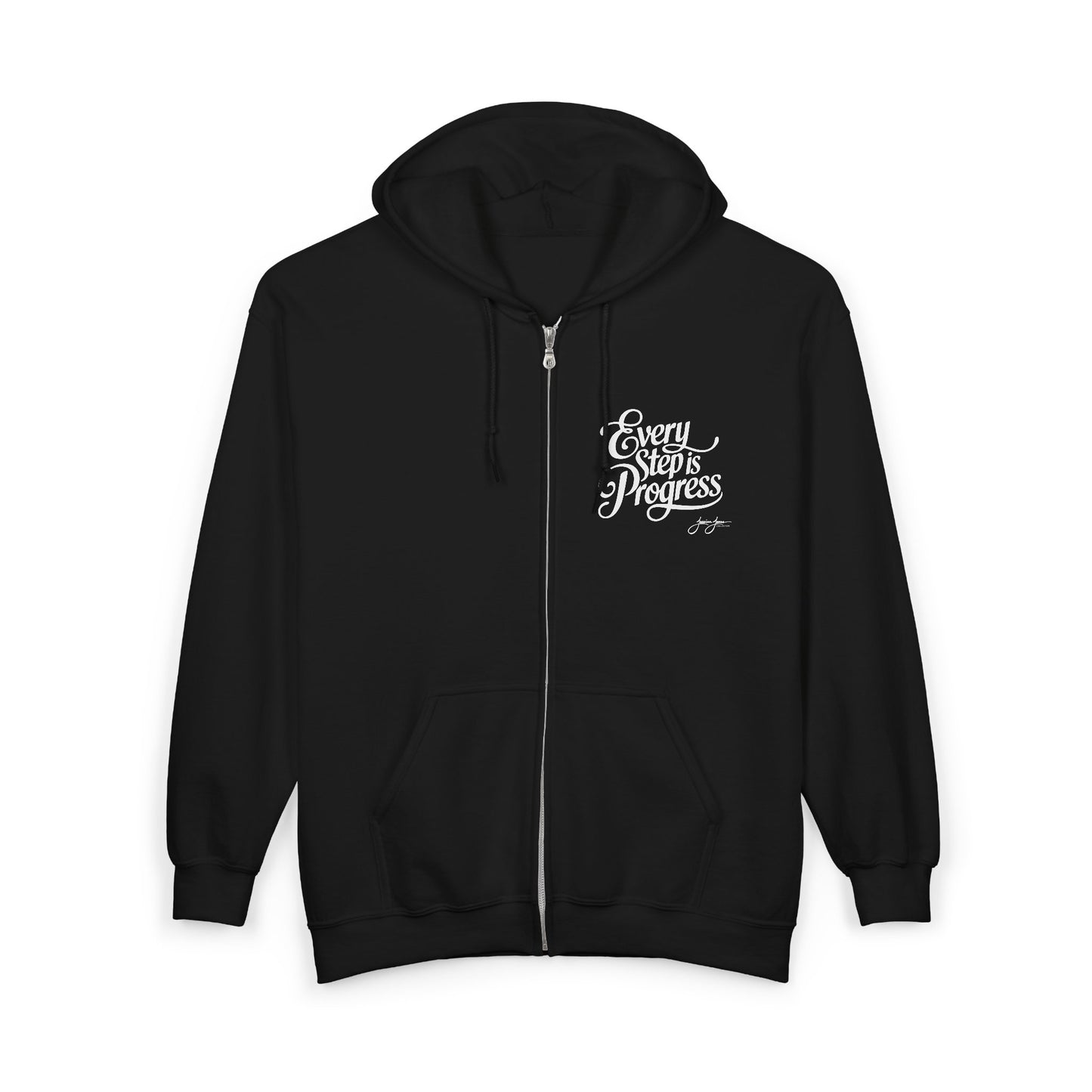 "Every Step is Progress" Full-Zip Hoodie