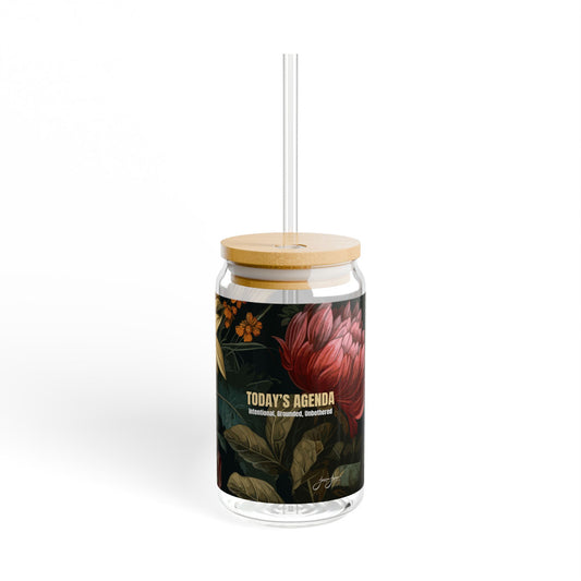 Today’s Agenda Sipper Glass, 16oz