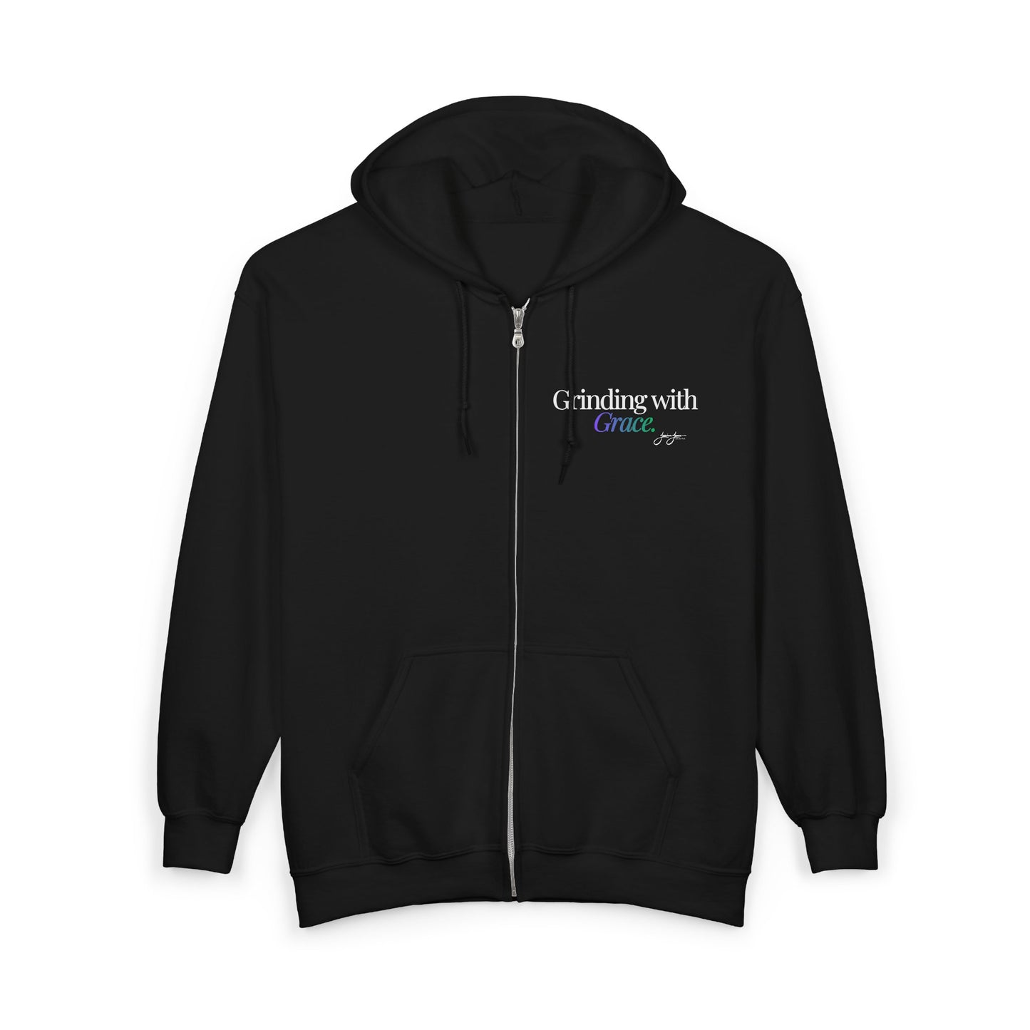 "Grinding with Grace" Full-Zip Hoodie