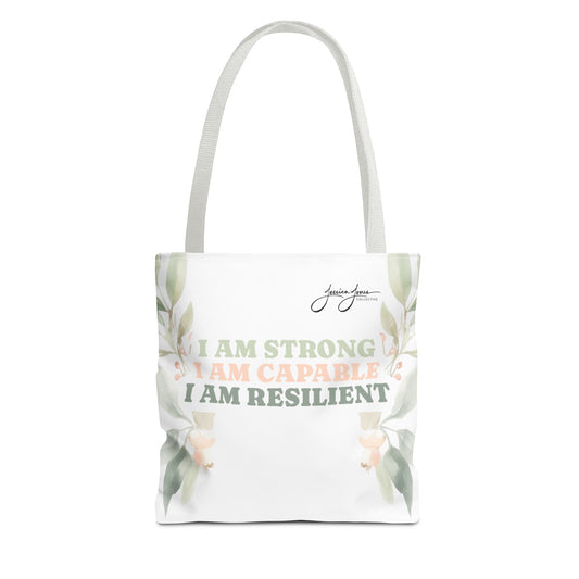 "Strong, Capable, Resilient" Tote Bag