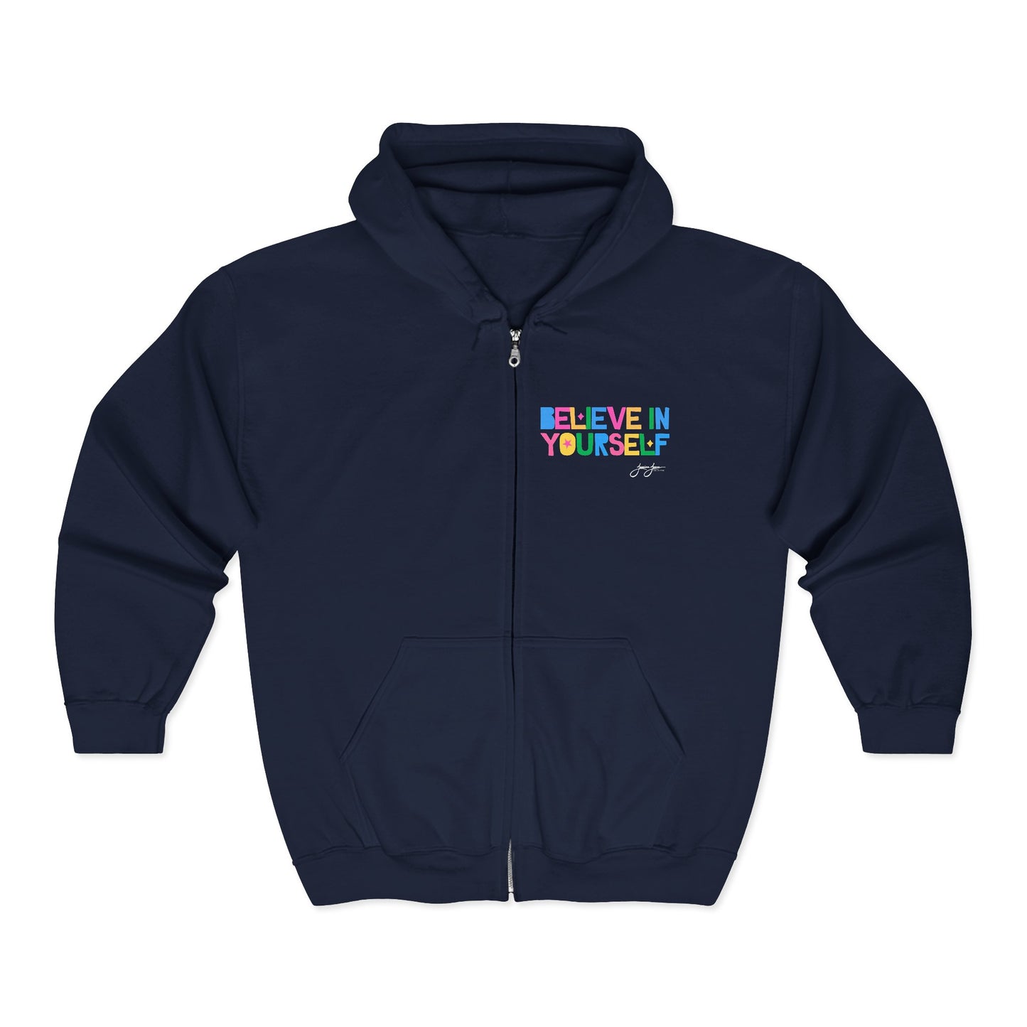 "Believe in Yourself" Full-Zip Hoodie