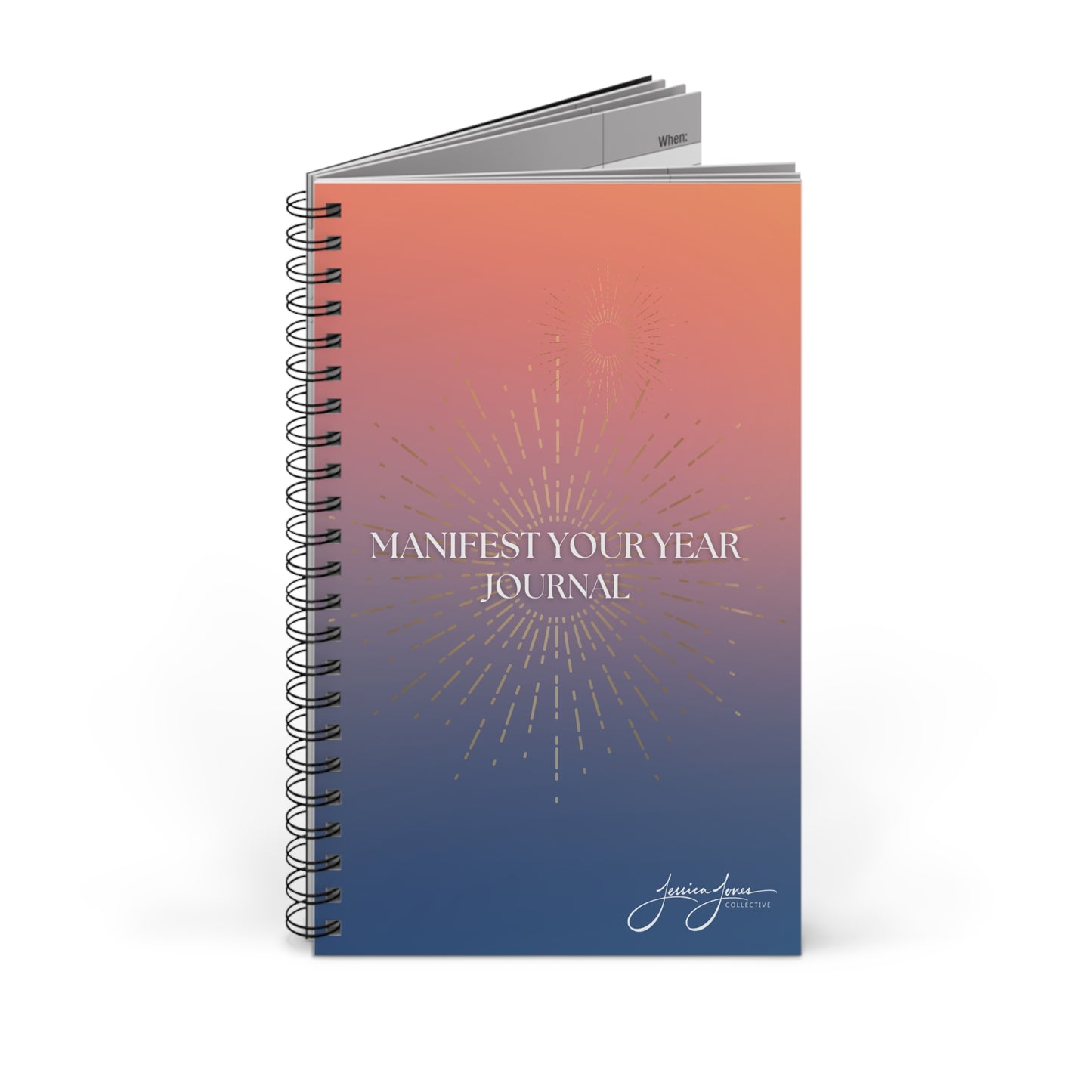 Manifest Your Year Spiral Bound Journal 8x5"