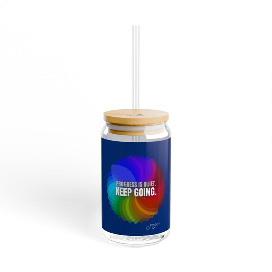 Keep Going Sipper Glass, 16oz
