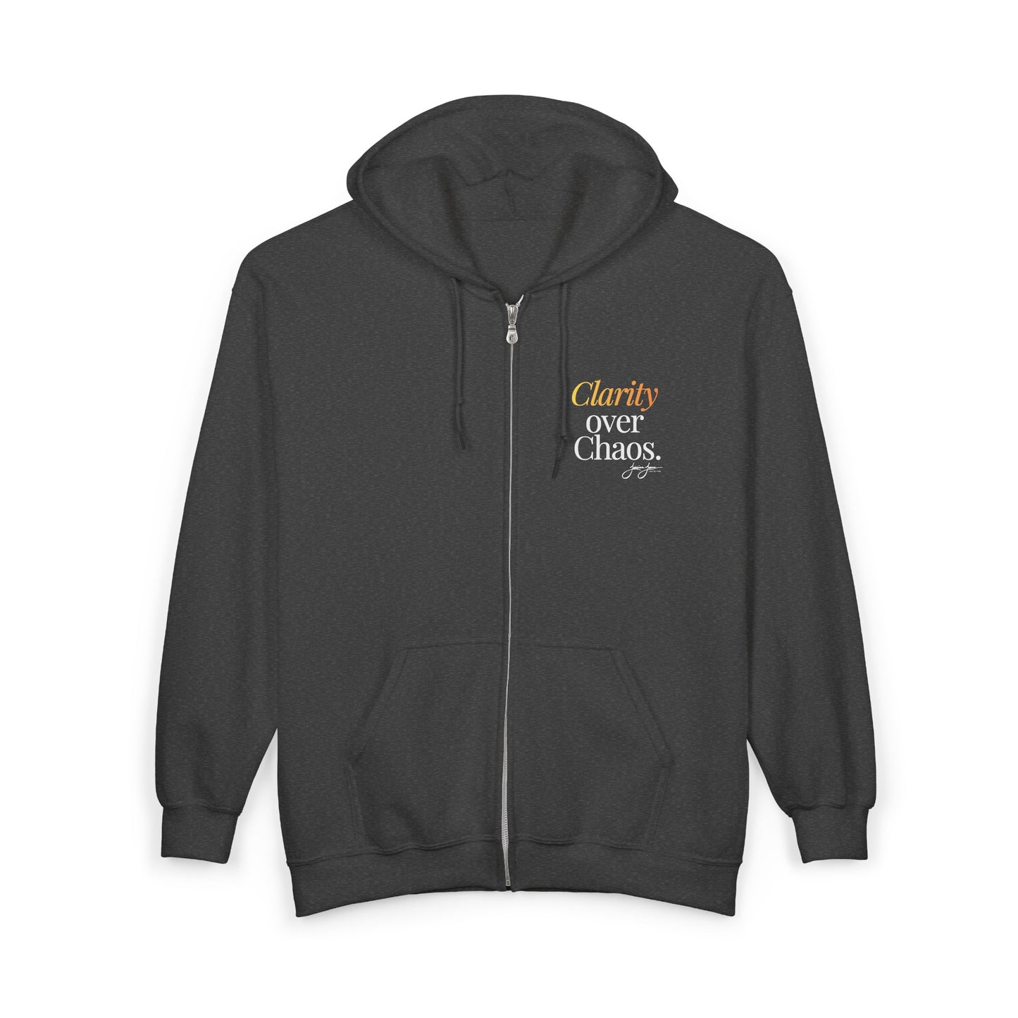 "Clarity Over Chaos" Full-Zip Hoodie
