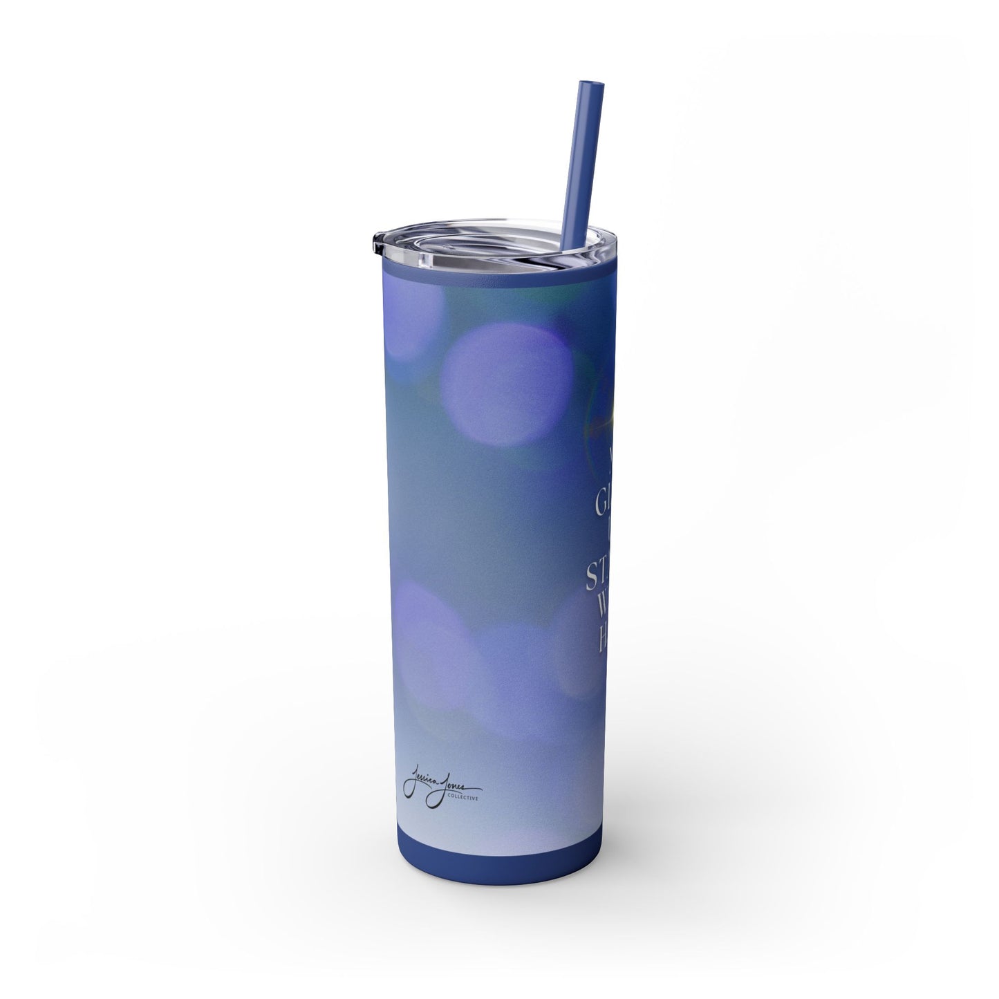 "Glow Up" Skinny Matte Tumbler, 20oz
