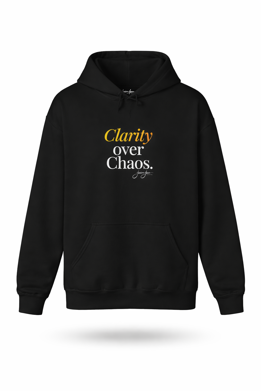 'Clarity Over Chaos' Hoodie_Gold Gradient