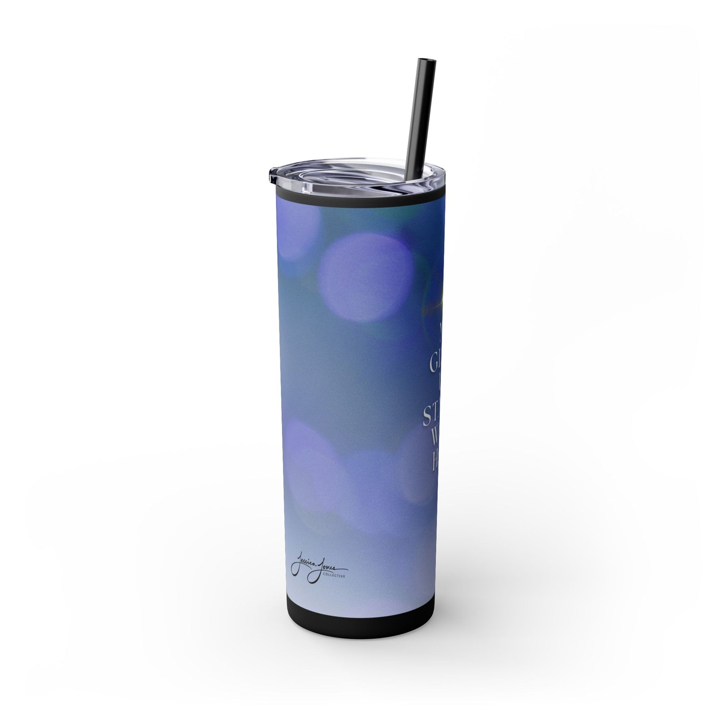 "Glow Up" Skinny Matte Tumbler, 20oz