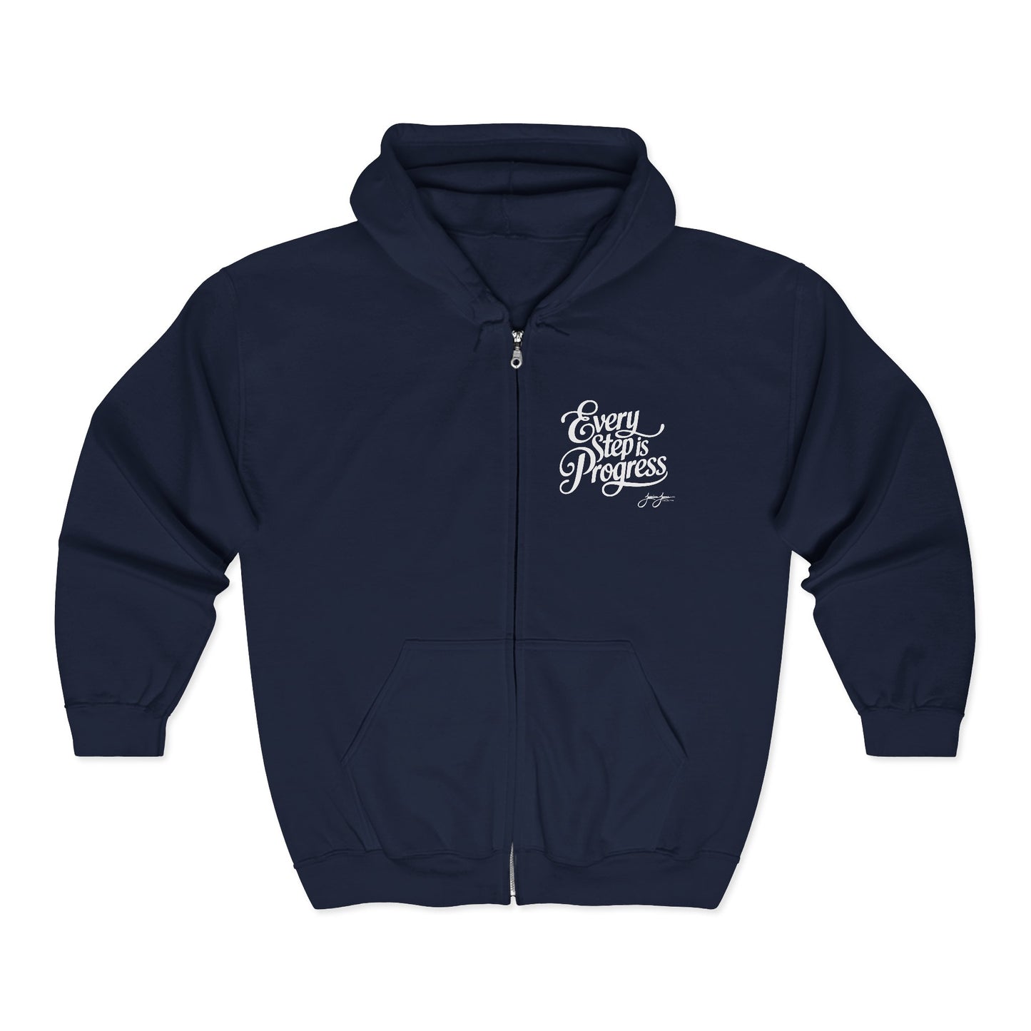 "Every Step is Progress" Full-Zip Hoodie