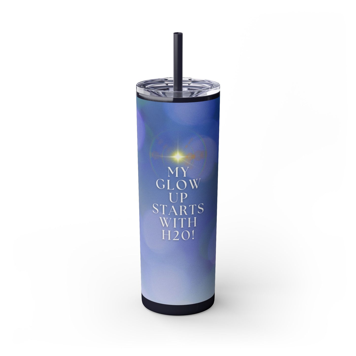"Glow Up" Skinny Matte Tumbler, 20oz