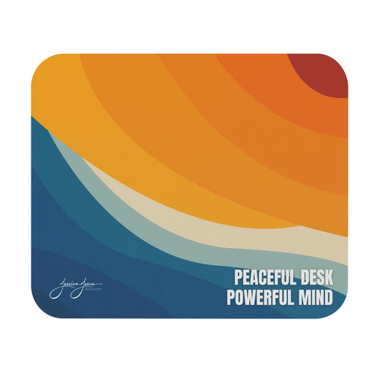 Peaceful Desk Powerful Mind Mouse Pad