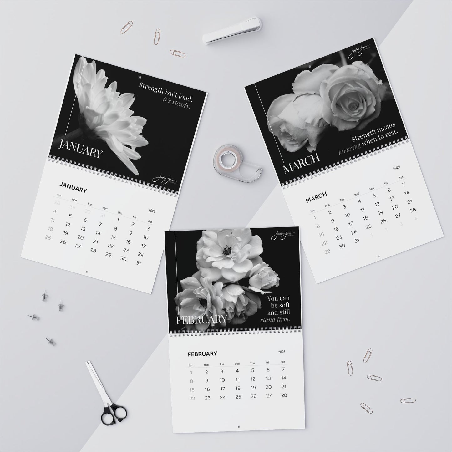 2026 Quiet Power Wall Calendar