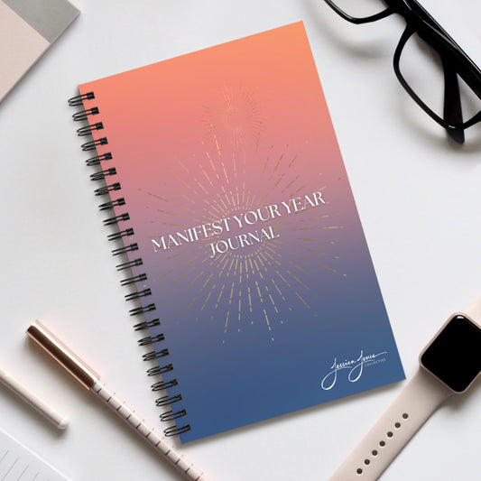 Manifest Your Year Spiral Bound Journal 8x5"