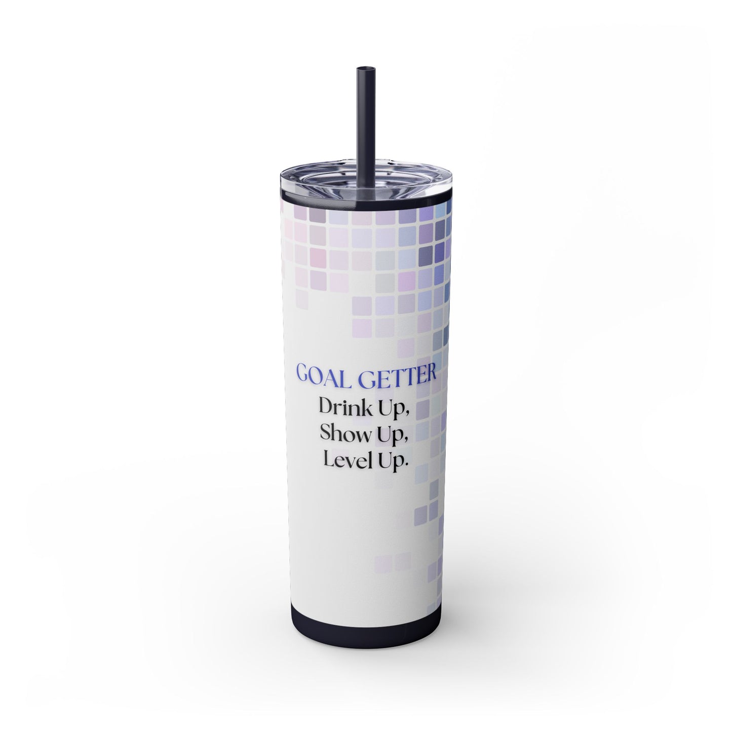 "Goal Getter" Skinny Matte Tumbler, 20oz