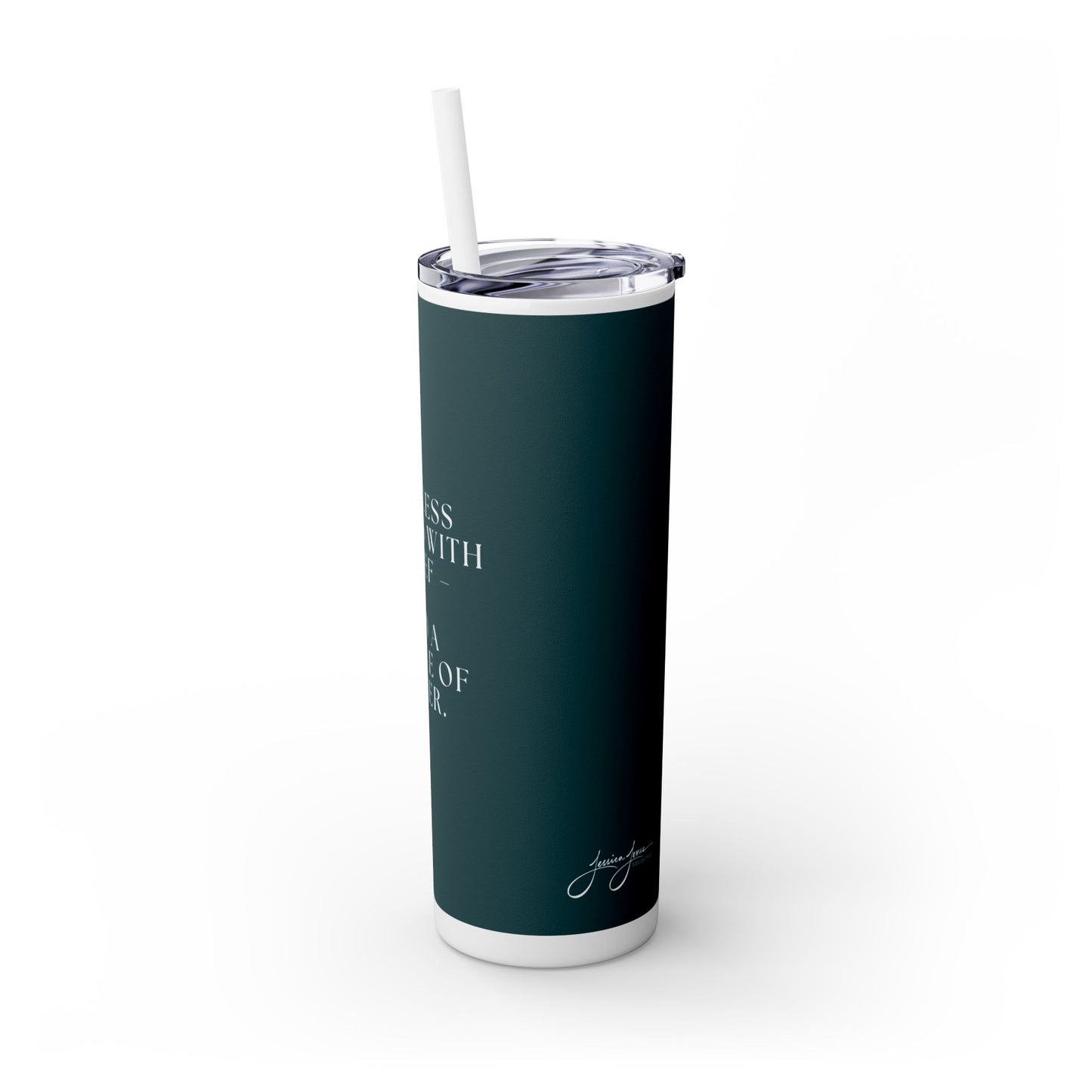 "Success Starts With Belief" Skinny Matte Tumbler, 20oz