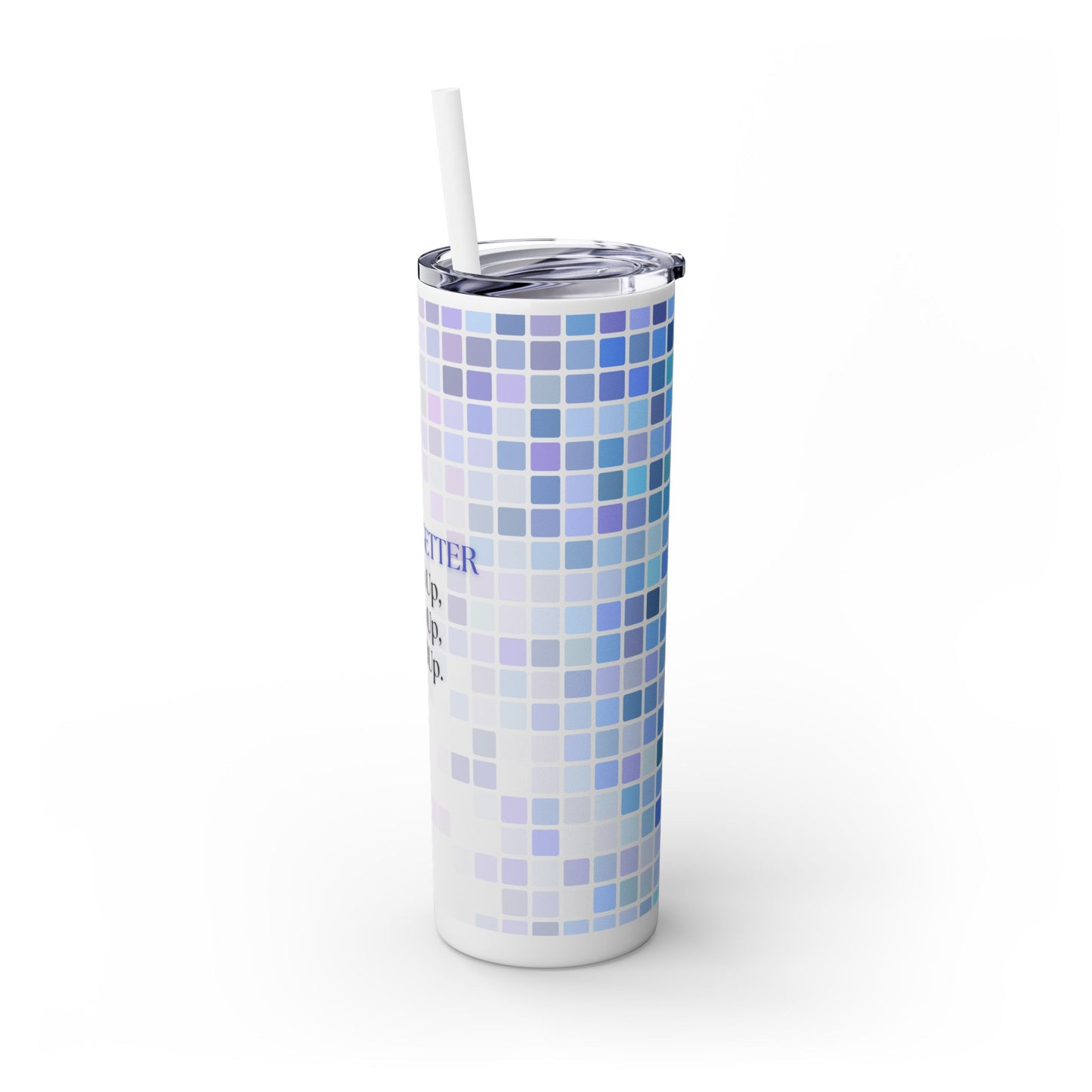 "Goal Getter" Skinny Matte Tumbler, 20oz