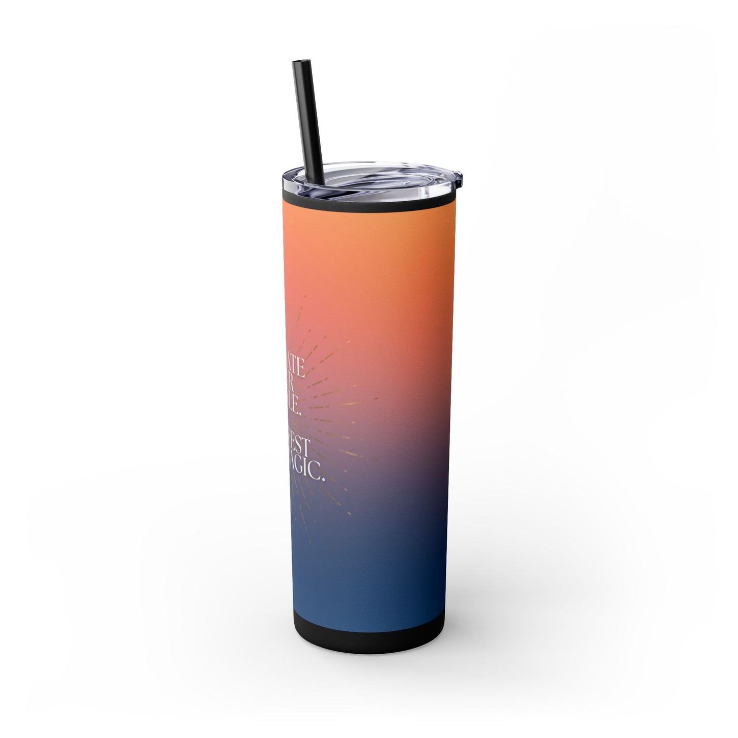 "Manifest Your Magic" Skinny Matte Tumbler, 20oz